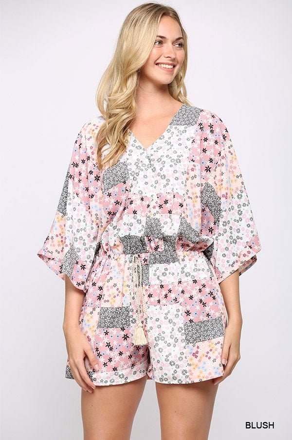 Abby Floral Romper - Mythical Kitty Boutique