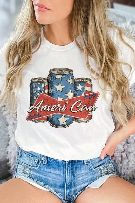 Ameri Can Graphic T Shirt - Mythical Kitty Boutique