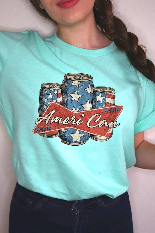 Ameri Can Graphic T Shirt - Mythical Kitty Boutique