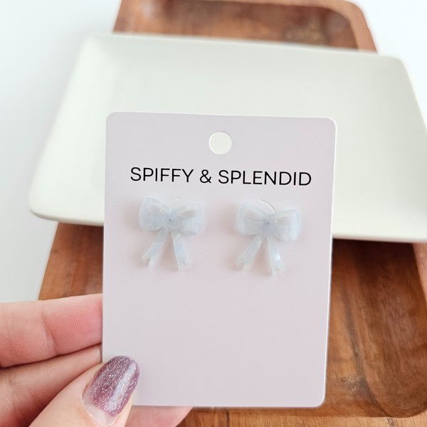 Bow Studs - Light Blue - Mythical Kitty Boutique