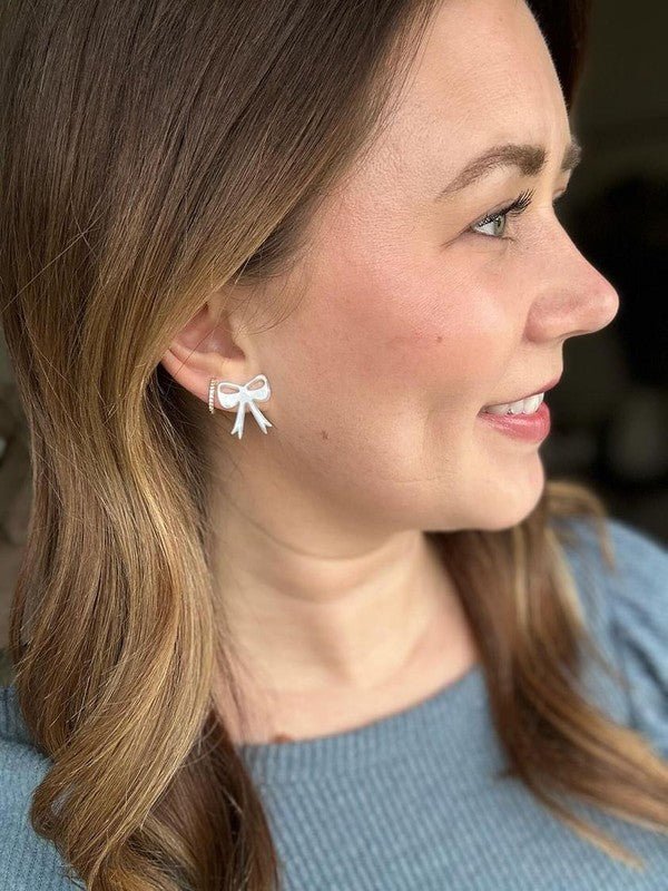 Bow Studs - Light Blue - Mythical Kitty Boutique