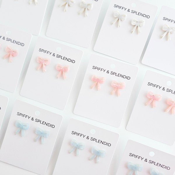 Bow Studs - Light Blue - Mythical Kitty Boutique