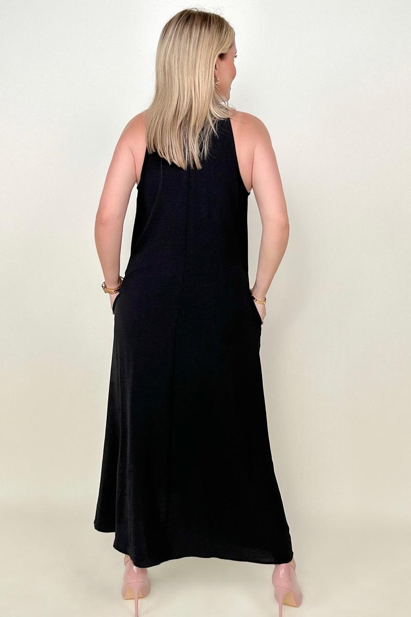 Be Stage Sleeveless Airflow A-Line Maxi Dress - Mythical Kitty Boutique