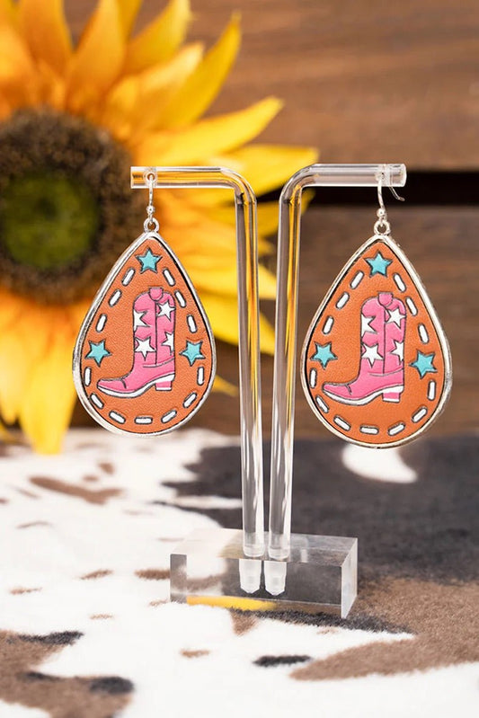 Cowgirl Boots Teardrop Earrings - Mythical Kitty Boutique