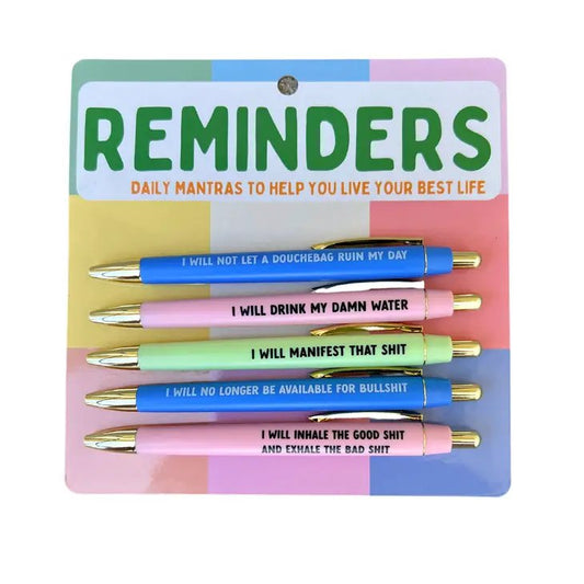 Daily Reminders Pen Set - Mythical Kitty Boutique