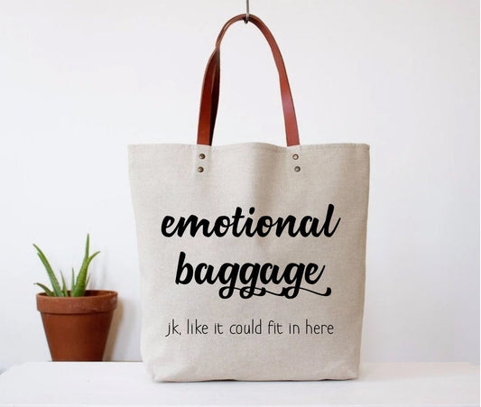 Emotional Baggage Tote Bag - Mythical Kitty Boutique