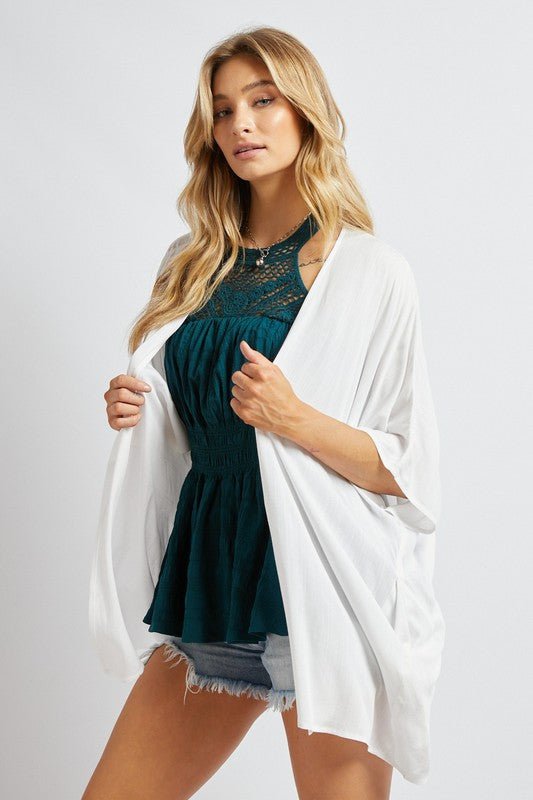 Favorite Solid Kimono Cardigan - Mythical Kitty Boutique
