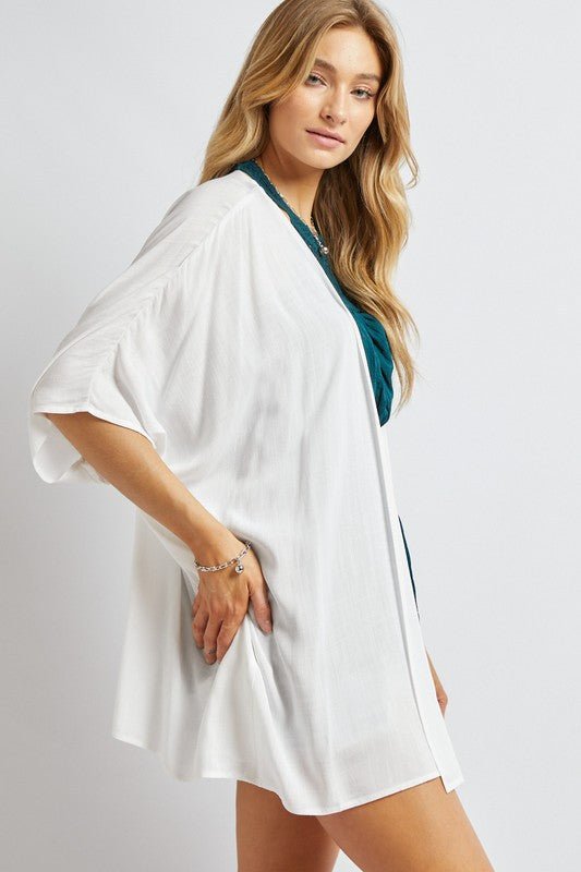 Favorite Solid Kimono Cardigan - Mythical Kitty Boutique