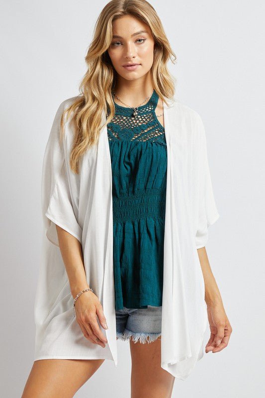 Favorite Solid Kimono Cardigan - Mythical Kitty Boutique