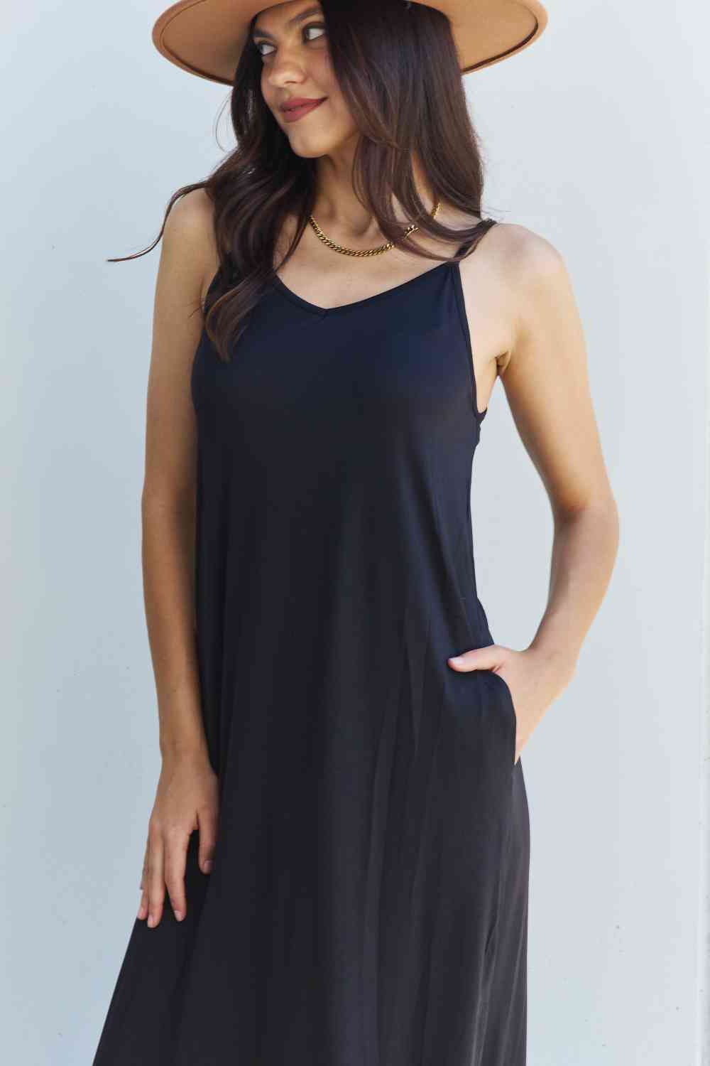 Good Energy Cami Side Slit Maxi Dress - Mythical Kitty Boutique