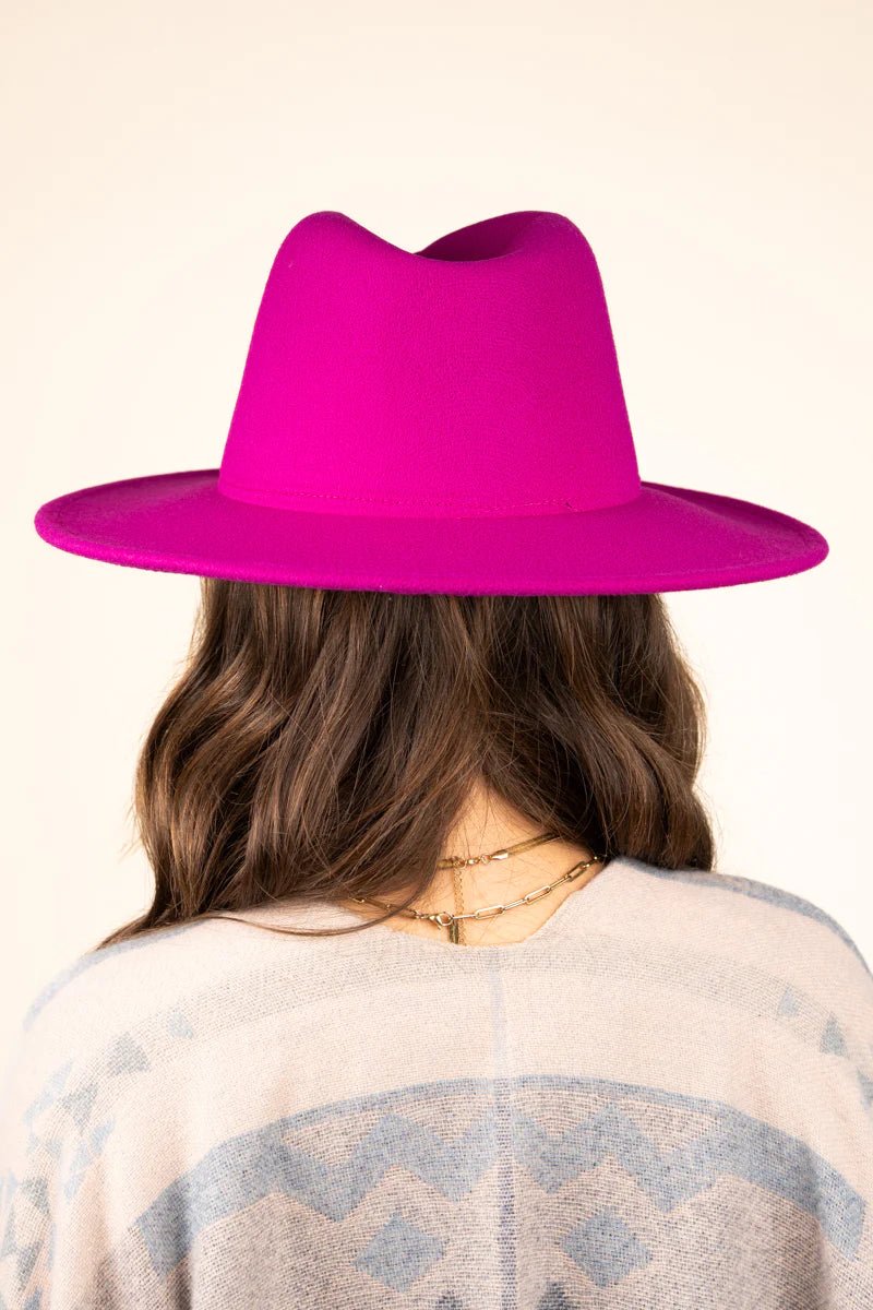Hot Pink Felt Hat - Mythical Kitty Boutique