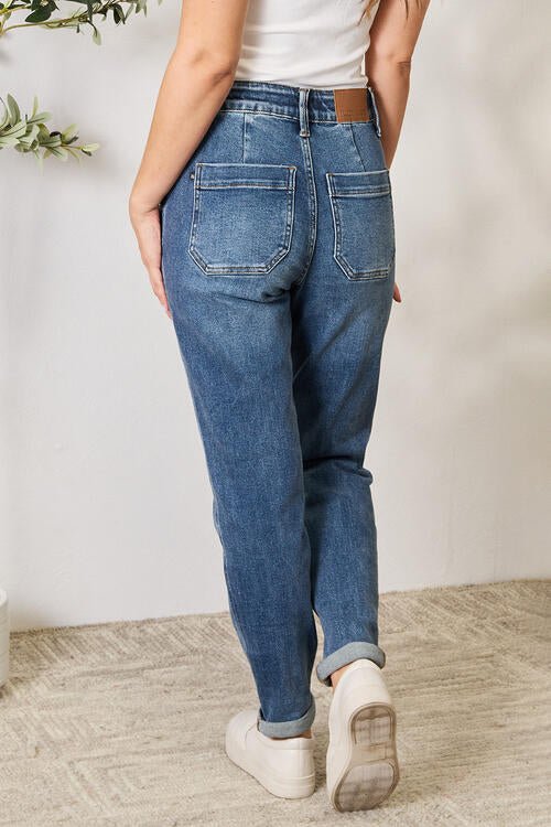 Judy Blue High Waist Drawstring Denim Jeans - Mythical Kitty Boutique