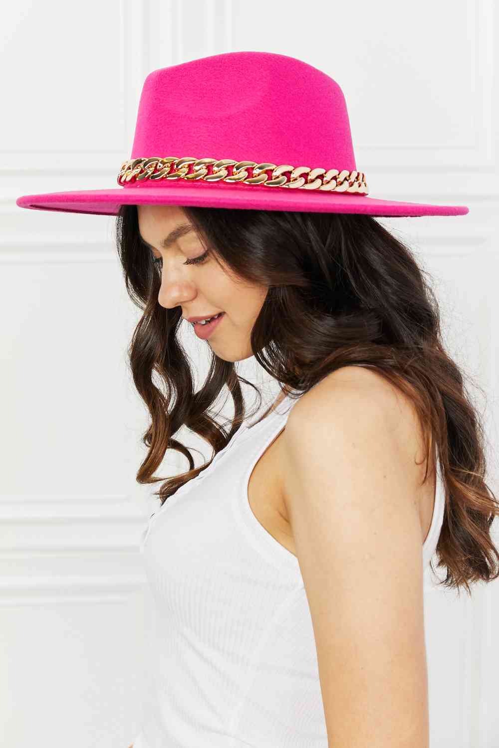 Keep Your Promise Fedora Hat in Pink - Mythical Kitty Boutique