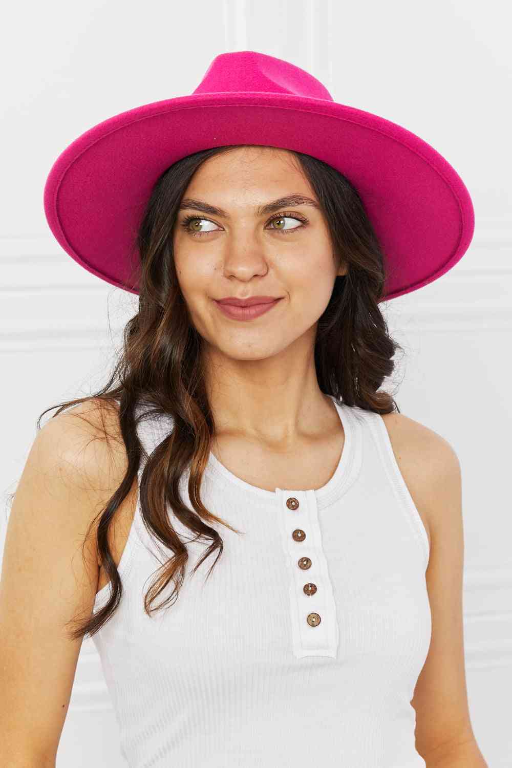 Keep Your Promise Fedora Hat in Pink - Mythical Kitty Boutique