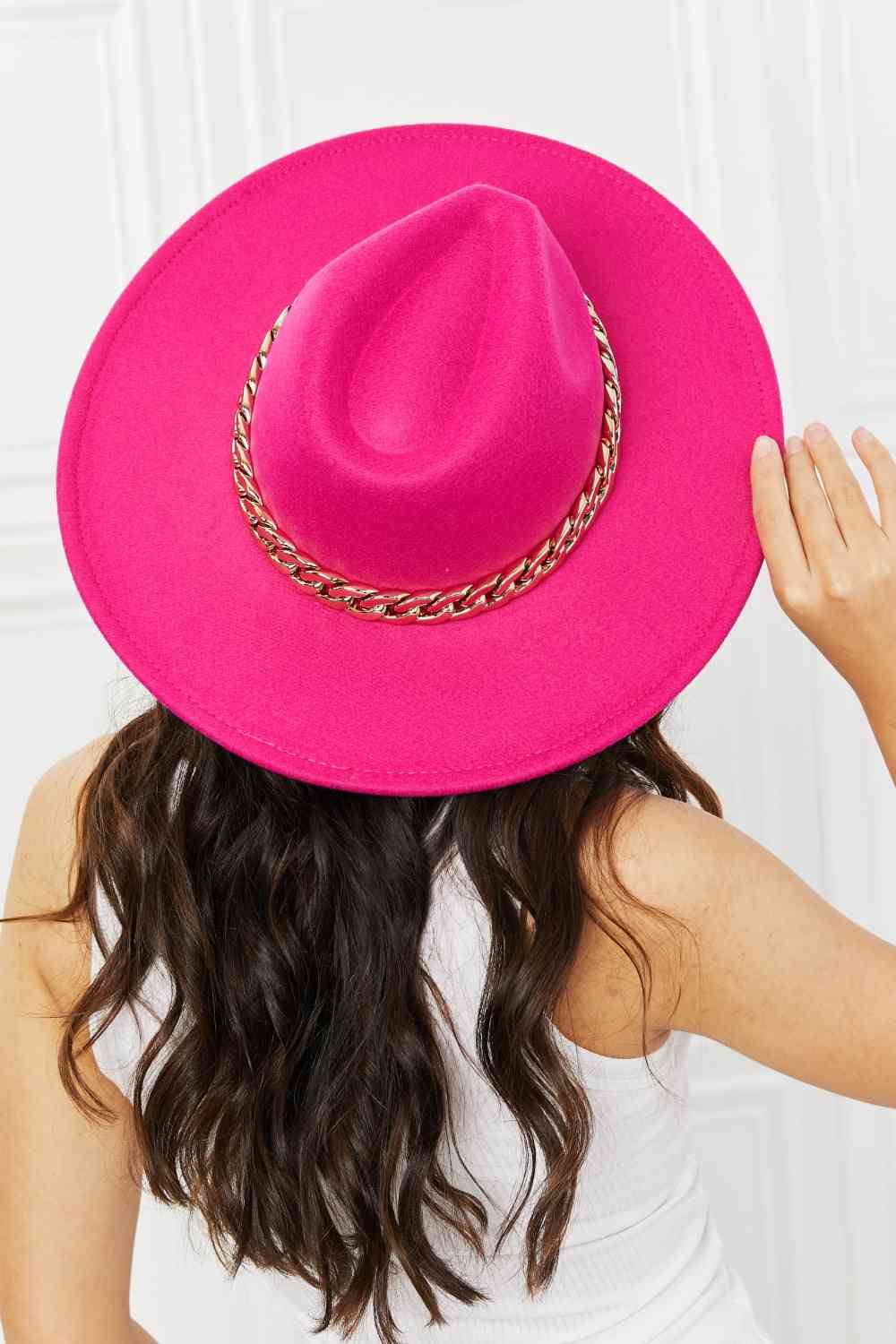 Keep Your Promise Fedora Hat in Pink - Mythical Kitty Boutique