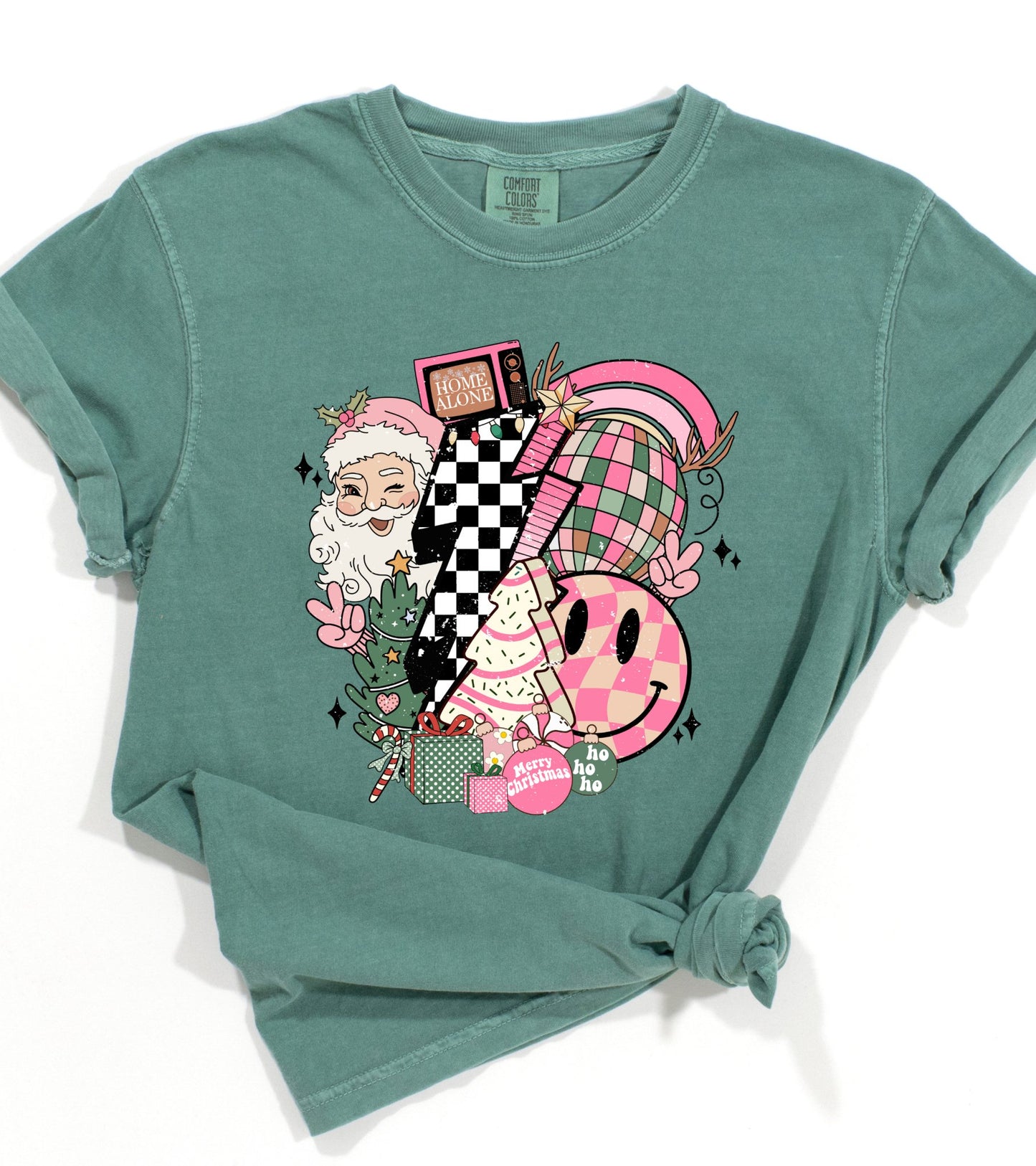 RETRO DISCO SANTA TEE (COMFORT COLORS) - Mythical Kitty Boutique