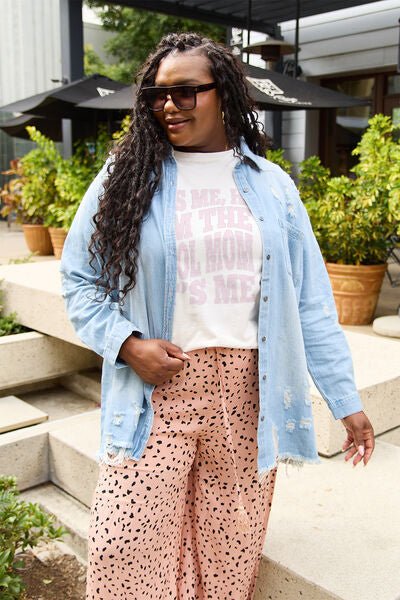 Simply Love Full Size IT'S ME,HI I'M THE COOL MOM IT'S ME Round Neck T-Shirt - Mythical Kitty Boutique
