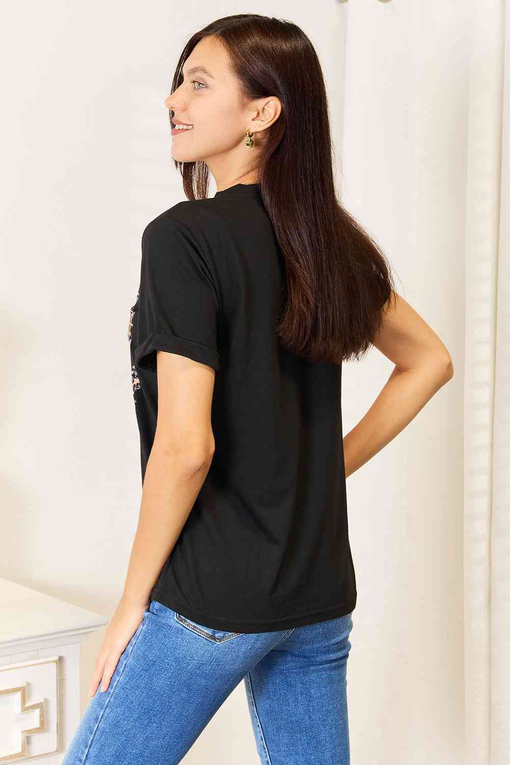 Simply Love WIFE MOM BOSS Leopard Graphic T-Shirt - Mythical Kitty Boutique