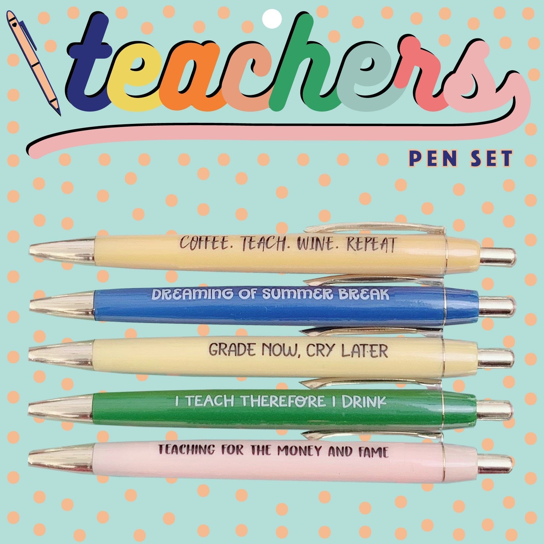 Teachers Pen Set - Mythical Kitty Boutique