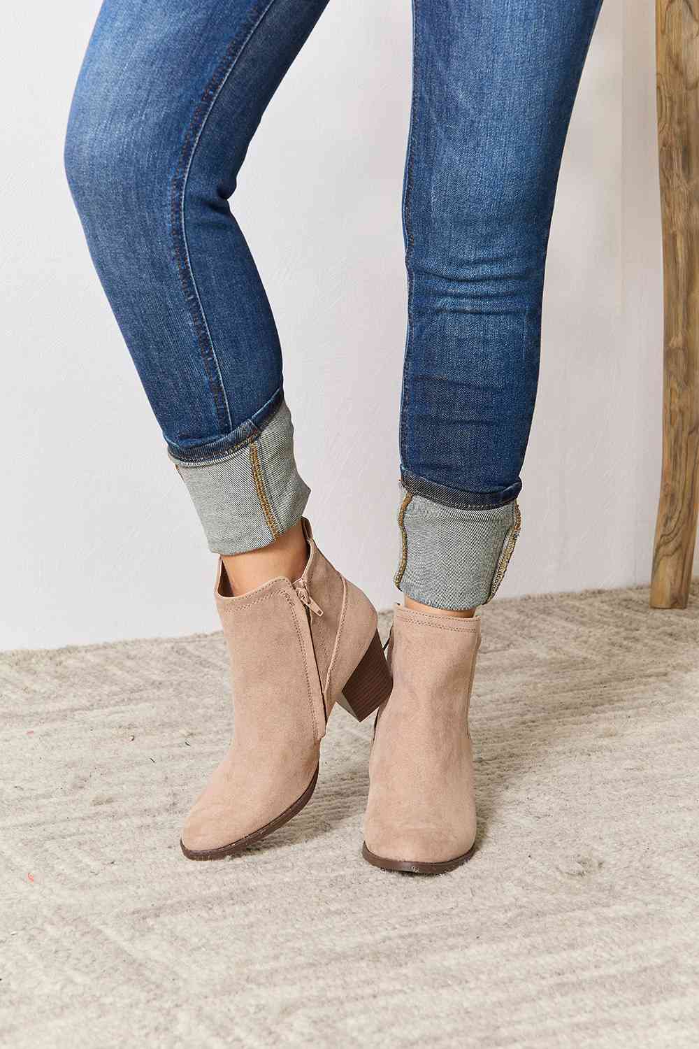 Tyson Taupe Ankle Boots - Mythical Kitty Boutique