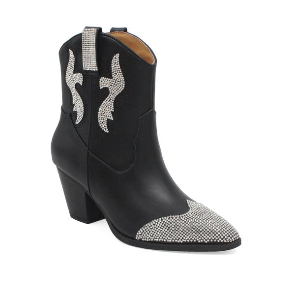 Zane Rhinestone Pointed Boots - Mythical Kitty Boutique